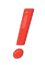 point d'exclamation rouge